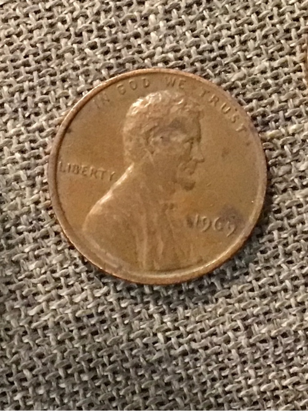 Two different Penny’s 1969 and 1969 D are UNCERTIFIED. Brownish/Copper Tone Coin